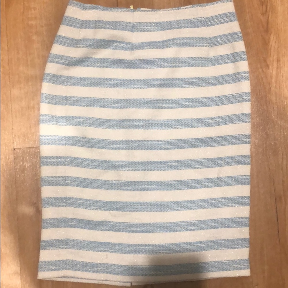 Lilly Pulitzer blue and white pencil skirt